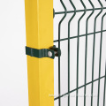 PVC coated inside galvanized metal iron fence 50x200mm